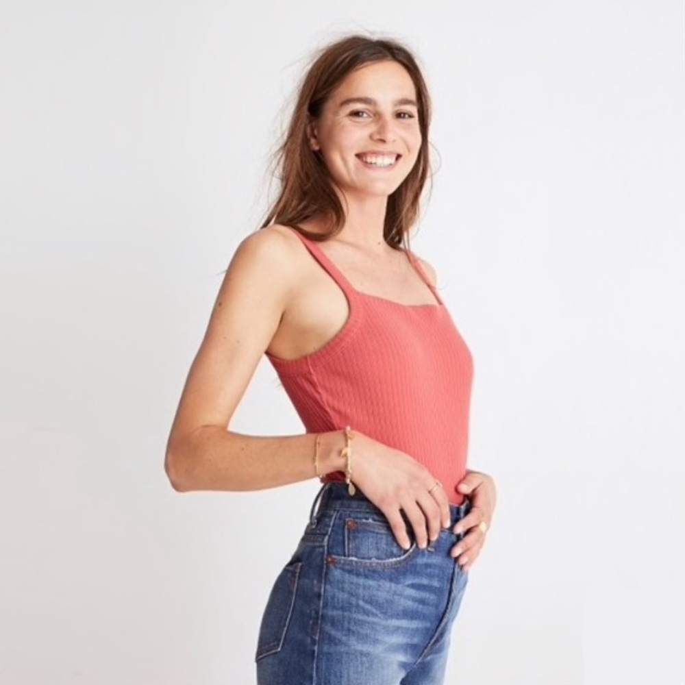 NWT Madewell Square Neck Tank Bodysuit